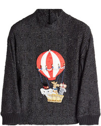 Dolce & Gabbana Embellished Pullover With Cashmere And Cotton