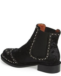 Jeffrey Campbell Galahad Crystal Embellished Chelsea Boot