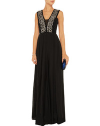 Rebecca Taylor Embellished Chiffon Gown