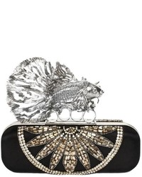 Alexander McQueen Jeweled Fish Long Knuckle Box Clutch