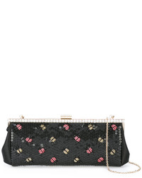 RED Valentino Lady Bugs Embellished Clutch
