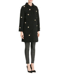 Moschino Boutique Embellished Boucl Coat