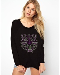 Asos Studded Tiger Sweater