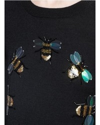 Markus Lupfer Bee Ring Embellished Emma Sweater