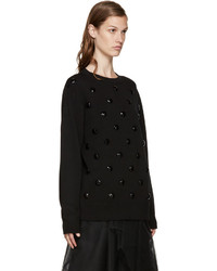Marc Jacobs Black Embellished Sweater