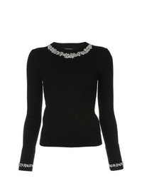 Michael Kors Collection Crystal Embellished Sweater