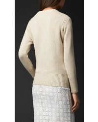 Burberry Gem Embellished Cashmere Sweater