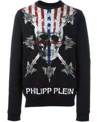 Philipp Plein Embellished Skull Print Sweatshirt