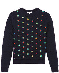 Opening Ceremony Sparrow Quilted Embellished Sweatshirt