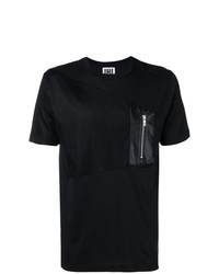 Les Hommes Urban Chest Zip T Shirt