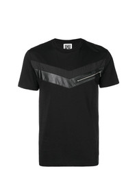 Les Hommes Urban Contrasting Panel T Shirt