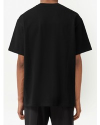 Burberry Crystal Ekd Cotton Jersey T Shirt