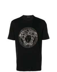 Versace Embellished Medusa T Shirt