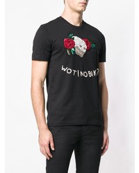 John Richmond Embellished Skull T Shirt