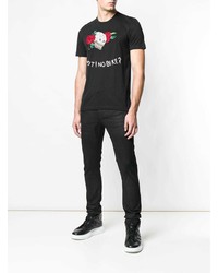 John Richmond Embellished Skull T Shirt