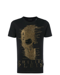 Philipp Plein Embellished Skull T Shirt