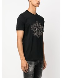 John Richmond Gary Stud Embellished Cotton T Shirt