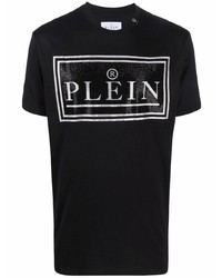Philipp Plein Logo Embellished T Shirt