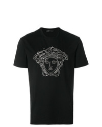 Versace Medusa Crystal Embellished T Shirt
