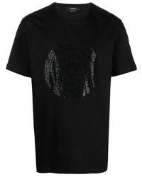 Versace Medusa Embellished Short Sleeve T Shirt