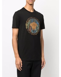 Versace Medusa Head Crystal Embellished T Shirt