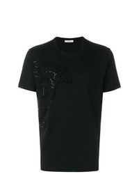 Versace Collection Medusa Head Embellished T Shirt