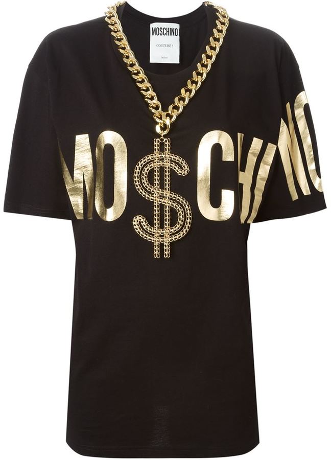 Moschino Chain Embellished T Shirt 