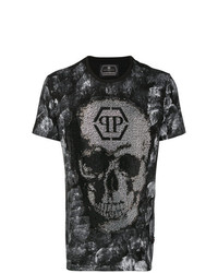 Philipp Plein Round Neck Skull T Shirt