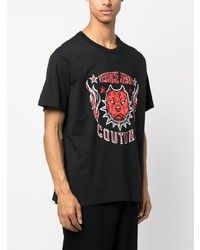 VERSACE JEANS COUTURE Sequin Embellished Logo T Shirt
