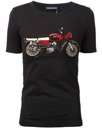 Sonia Rykiel Embellished Motorcycle T Shirt