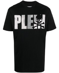 Philipp Plein Ss Skull Bones Rhinestone T Shirt