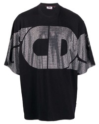 Gcds Studded Logo Cotton T Shirt