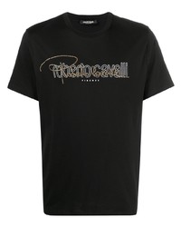 Roberto Cavalli Studded Logo T Shirt
