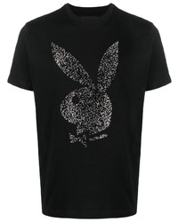 John Richmond X Playboy Crystal Embellished T Shirt