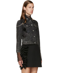 Marc Jacobs Black Embellished Denim Jacket