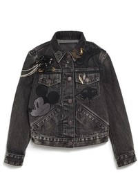 Marc Jacobs Embellished Shrunken Denim Jacket