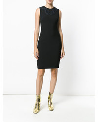 Versace Collection Baroque Embellished Fitted Dress