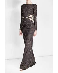 Roberto Cavalli Embellished Dress With Cut Out Sides