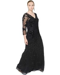Marina Rinaldi Embellished Tulle Dress