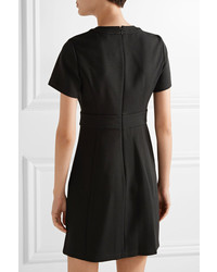 MICHAEL Michael Kors Michl Michl Kors Crystal Embellished Stretch Crepe Mini Dress Black