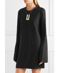 Ellery Preacher Embellished Crepe Mini Dress Black