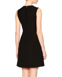 Dolce & Gabbana Sleeveless Embellished Daisy Dress Black
