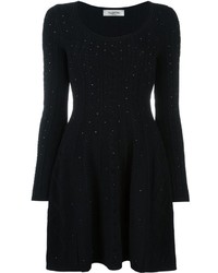 Valentino Crystal Embellished Knitted Dress