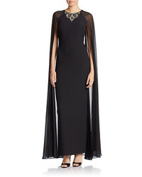 Vince Camuto Cape Sleeved Gown