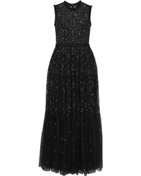 Needle & Thread Clover Sequined Embroidered Tulle Gown