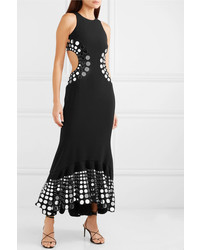 David Koma Embellished Cutout Cady Gown