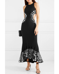 David Koma Embellished Cutout Cady Gown