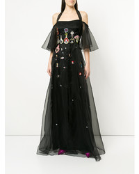 Temperley London Flared Embellished Gown