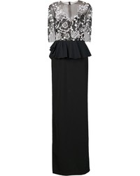 Marchesa Notte Embellished Top Gown
