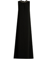 OSMAN Pernille Faux Pearl Embellished Stretch Crepe Gown